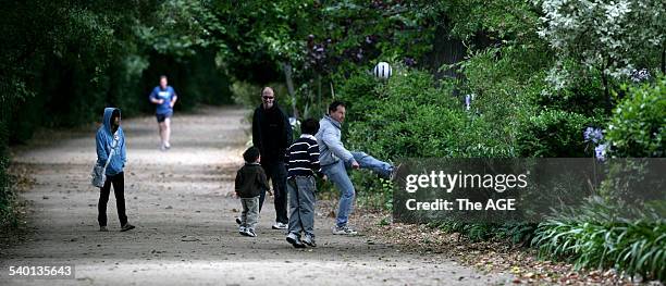 The Armstrong family brave the cold to take a walk on the iconic Tan Track. Melbourne city Council is currently seeking approval to enhance the...