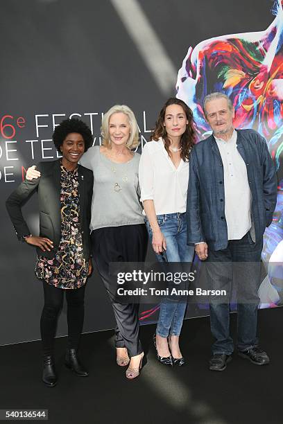 Nina Melo, Marie-Christine Adam, Annelise Hesme and Jean-FranÂois Garreaud and attend "Nina" Photocall as part of the 56th Monte Carlo Tv Festival...