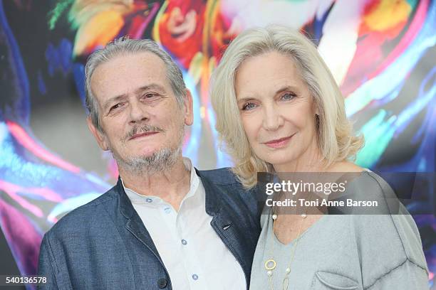 Jean-FranÂois Garreaud and Marie-Christine Adam attend "Nina" Photocall as part of the 56th Monte Carlo Tv Festival at the Grimaldi Forum on June...