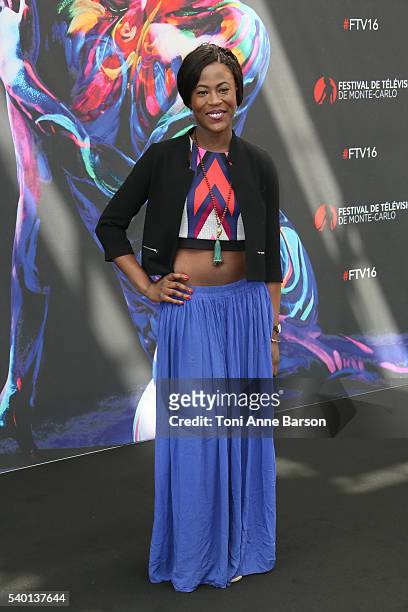 Jessy Ugolin attends "Cassandre" Photocall as part of the 56th Monte Carlo Tv Festival at the Grimaldi Forum on June 13, 2016 in Monte-Carlo, Monaco.