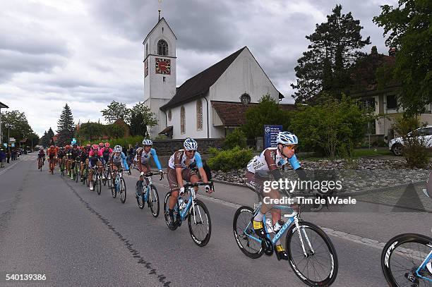 80th Tour of Swiss 2016 / Stage 4 Pierre LATOUR / Sebastien TURGOT / Team AG2R LA MONDIALE / Illustration / Landscape / City / Church / Rheinfelden -...