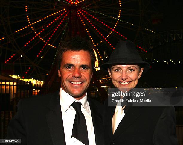 Angus Hawley and Alana Kennedy at the SAD Kids Dance the Blues Away party at the crystal Ballroom, Luna Park, Milsons Point, Sydney, 19 October 2006....