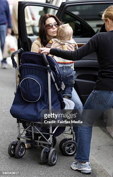 Crown Princess Mary of Denmark with son Christian at Salamanca Market on Salamanca Place in Hobart, Tasmania, 25 November 2006. SHD Picture by PER...