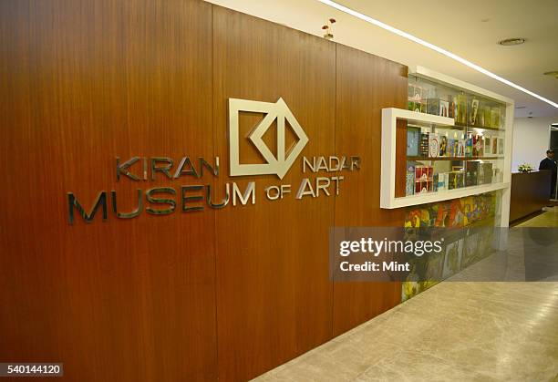 Kiran Nadar Museum of Art at Saket on January 27, 2016 in New Delhi, India. Founded in January 2010, the private museum has works by Subodh Gupta,...