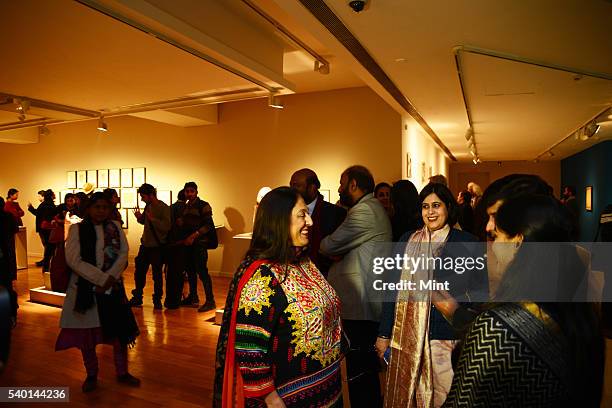 Kiran Nadar - owner of Kiran Nadar Museum of Art at her Museum posing during an exclusive interview on January 27, 2016 in New Delhi, India. Founded...