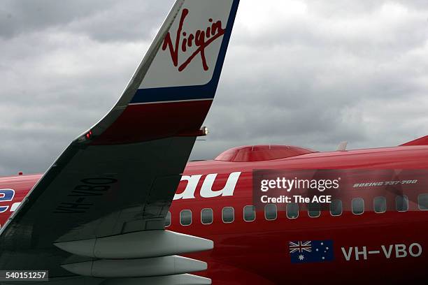 Inside the new Virgin Plane which now provides Foxtel chanels to passengers. Picture of the plane showing the satalite on top. 28TH AUGUST 2006 THE...