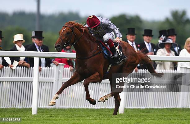 Frankie Dettori winner of The St Jame's Palace Steaks riding Galileo Gold during day 1 of Royal Ascot at Ascot Racecourse on June 14, 2016 in Ascot,...