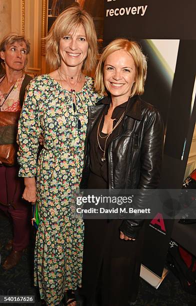 Nicola Formby and Mariella Frostrup attend the "People, Places & Things" Charity Gala in aid of Action On Addiction at Wyndhams Theatre on June 14,...