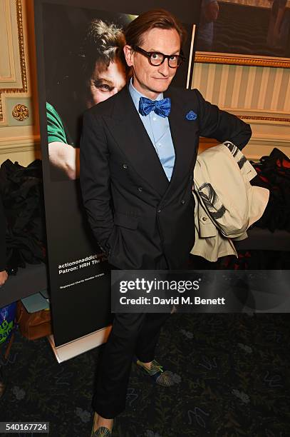 Hamish Bowles attends the "People, Places & Things" Charity Gala in aid of Action On Addiction at Wyndhams Theatre on June 14, 2016 in London,...