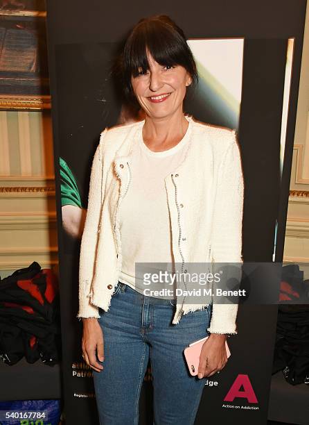 Davina McCall attends the "People, Places & Things" Charity Gala in aid of Action On Addiction at Wyndhams Theatre on June 14, 2016 in London,...