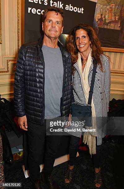 Barnaby Thompson and Christina Robert attend the "People, Places & Things" Charity Gala in aid of Action On Addiction at Wyndhams Theatre on June 14,...