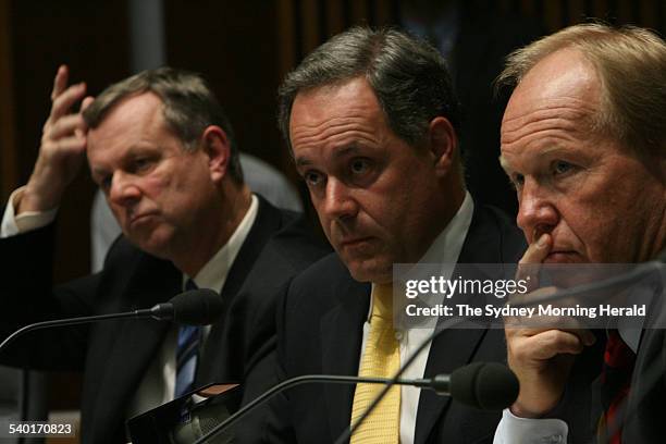 Premiers come to Canberra for the Murray-Darling Water Summit. South Australian Premier Mike Rann, NSW Premier Morris Iemma and Qld Premier Peter...