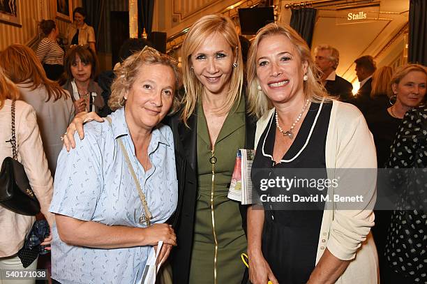 Lisa Bryer, Tania Bryer and Lesley Bryer attend the "People, Places & Things" Charity Gala in aid of Action On Addiction at Wyndhams Theatre on June...