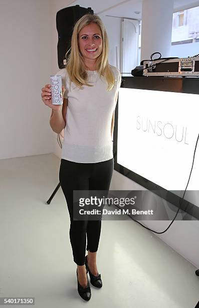 Holly Branson attends the launch of Sunsoul, the new 100% natural energy drink, at Rook & Raven Gallery on June 14, 2016 in London, England.