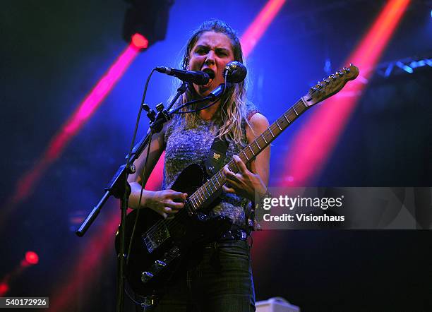 Ellie Rowsell, lead singer with Wolf Alice performs on the Big Top stage at the Parklife 2016 Festival on June 11, 2016 in Manchester, England.