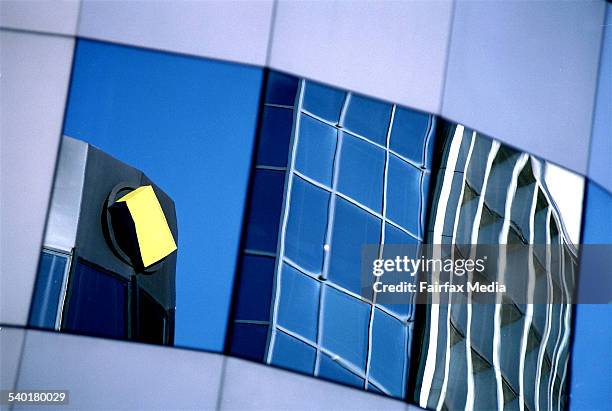 Window reflection of a commonwealth bank