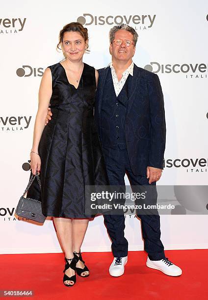 Alessandra Mion Knam and Ernst Knam attend the Discovery Networks Upfront on June 14, 2016 in Milan, Italy.