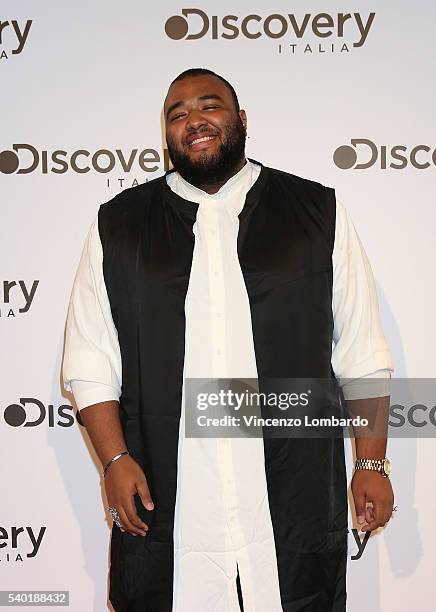 Sergio Sylvestre attends the Discovery Networks Upfront on June 14, 2016 in Milan, Italy.