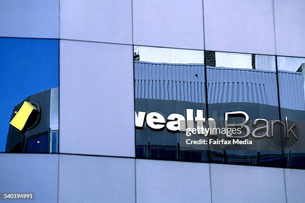 Window reflection of a commonwealth bank