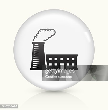 Factory icon on white round vector button Factory icon on white round vector button
