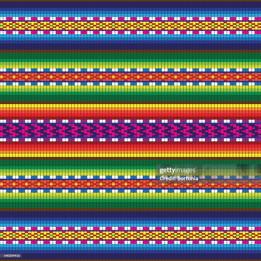 Traditional Incan Graphics Peru Incan Traditional Woven Fabric Seamless Pattern High-Res Vector ...