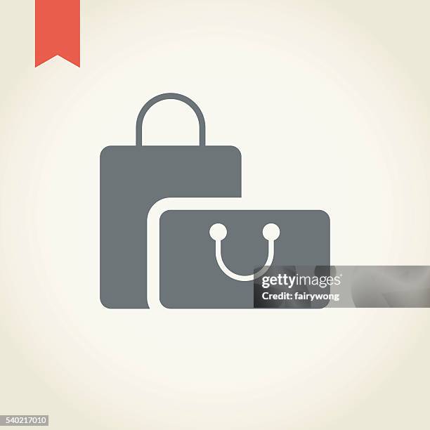 shopping bag - packaging mockup stock illustrations