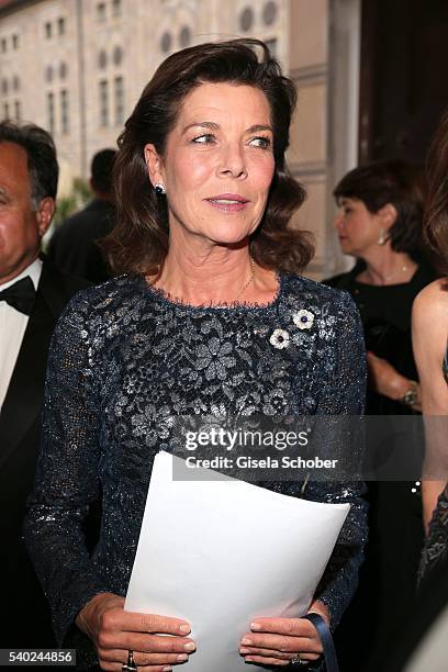 Princess Caroline of Hannover during a charity dinner hosted by AMADE Deutschland and Roland Berger Foundation at Kaisersaal der Residenz der...