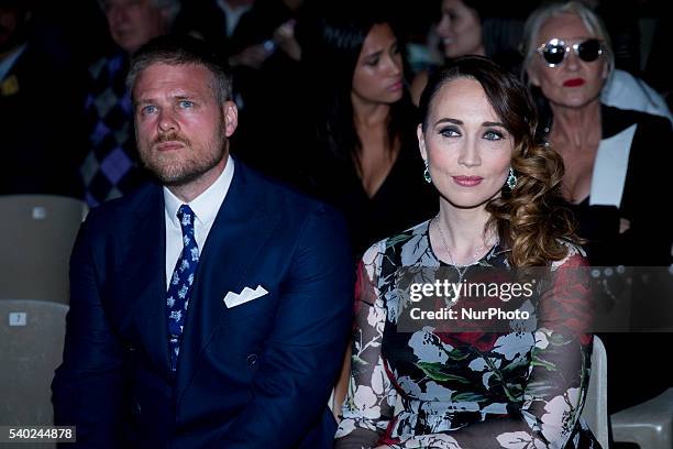 Frederick Lundqvist and Chiara Francini attends 62 Taormina Film Fest - Day 4 on June 14, 2016 in Taormina, Italy.