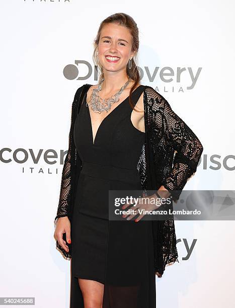 Beatrice Benvenutii attends the Discovery Networks Upfront on June 14, 2016 in Milan, Italy.