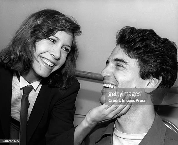 Carrie Fisher and Chris Sarandon circa 1980 in New York City.