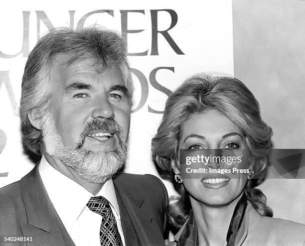 Kenny Rogers and Marianne Gordon circa 1980 in New York City.