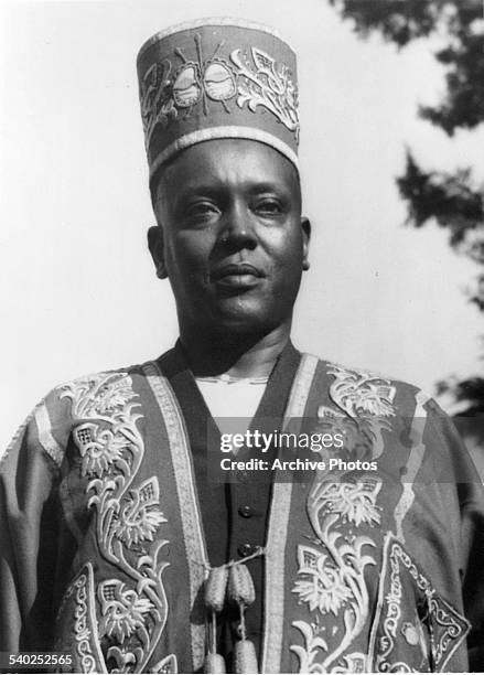 Portrait of the Mugabe of Ankole in Uganda.