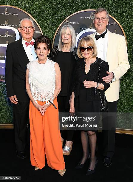 Nancy Conrad and friends at the grand reopening party of the iconic Watergate Hotel on June 14, 2016 in Washington, DC.