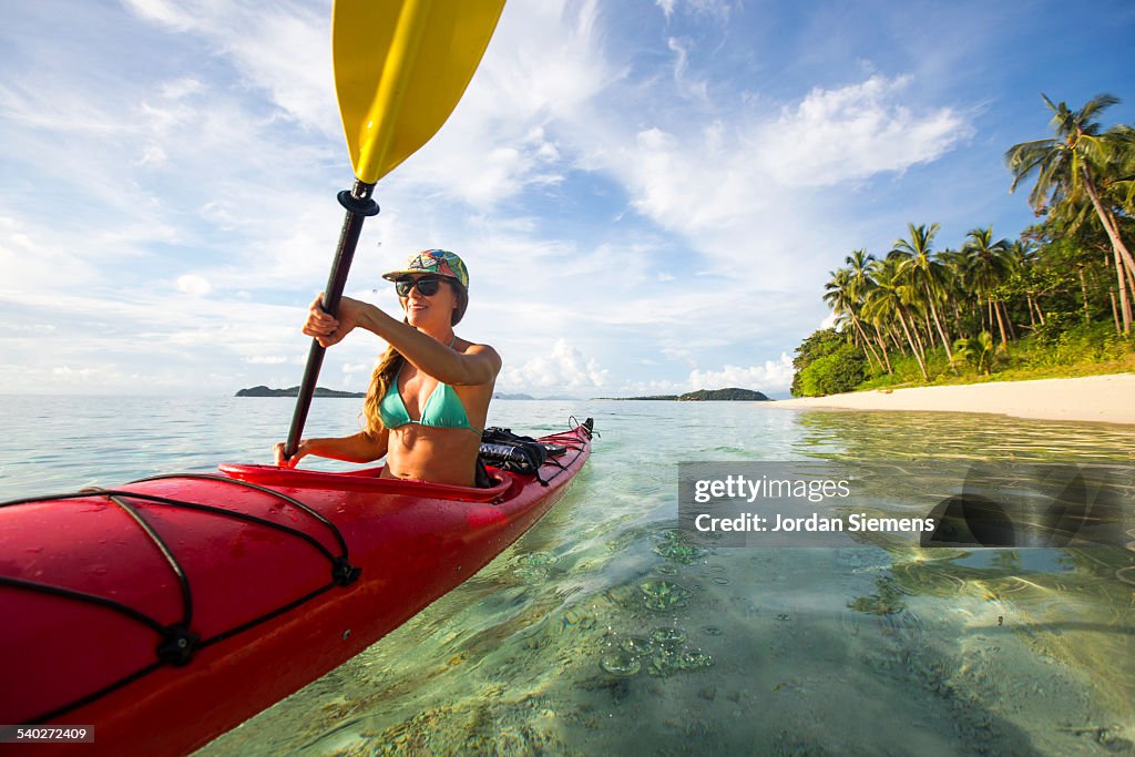 Kayaking excursion through the Philippines