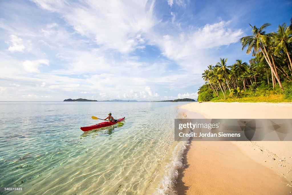 Kayaking excursion through the Philippines