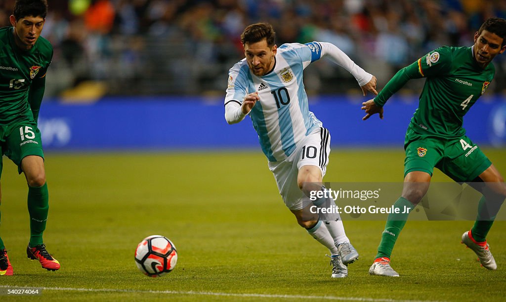 Argentina v Bolivia: Group D - Copa America Centenario