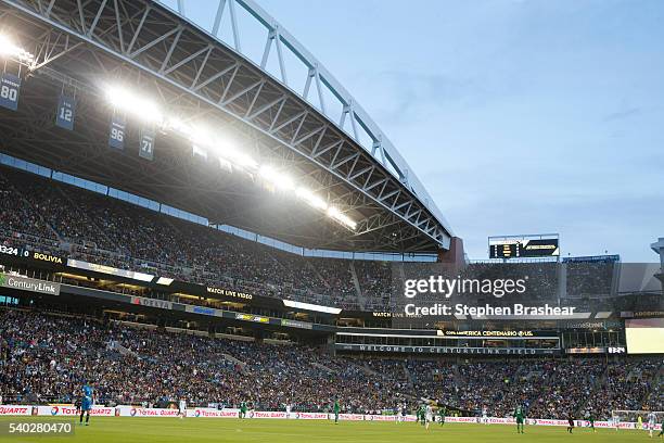 General view during a group D match between Argentina and Bolivia at CenturyLink Field as part of Copa America Centenario US 2016 on June 14, 2016 in...