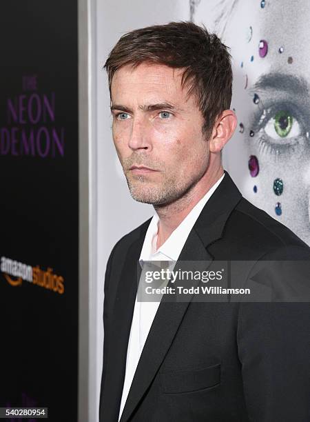 Actor Desmond Harrington attends "The Neon Demon" Los Angeles Premiere at ArcLight Cinemas Cinerama Dome on June 14, 2016 in Hollywood, California.