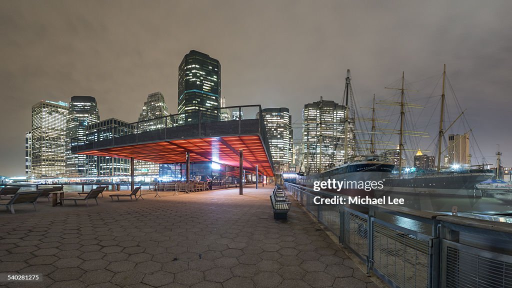 Pier 15 Night Fisheye - New York
