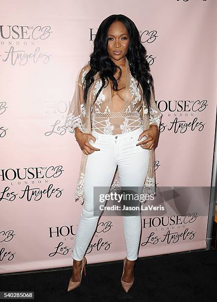 Marlo Hampton attends the House of CB flagship store launch at House Of CB on June 14, 2016 in West Hollywood, California.