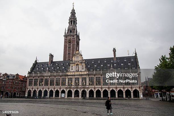 According to Thomson Reuters the KU Leuven is the most innovative university in the world. Illustration picture shows the library of the KU Leuven in...