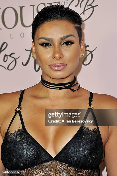 Personality Laura Govan attends the House of CB Flagship Store Launch party at the House of CB on June 14, 2016 in West Hollywood, California.
