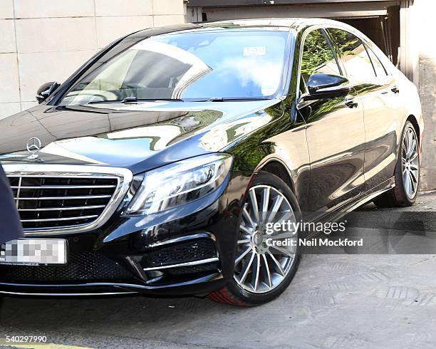 Sir Philip Green's car leaves The Dorchester Hotel to attend Select Committee Hearing on June 15, 2016 in London, England. Sir Philip Green is a...