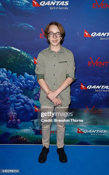 Ed Oxenbould arrives ahead of the Finding Dory Australian Premiere at Event Cinemas George Street on June 15, 2016 in Sydney, Australia.