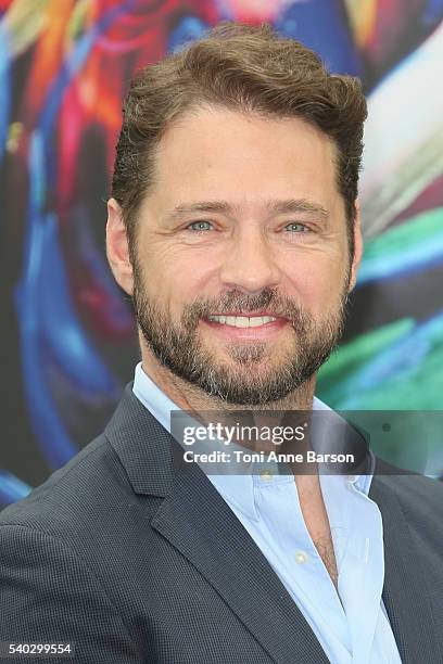 Jason Priestley attends "Private Eyes" Photocall as part of the 56th Monte Carlo Tv Festival at the Grimaldi Forum on June 14, 2016 in Monte-Carlo,...