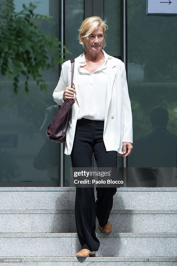 Ana Duato Attends Court in Madrid