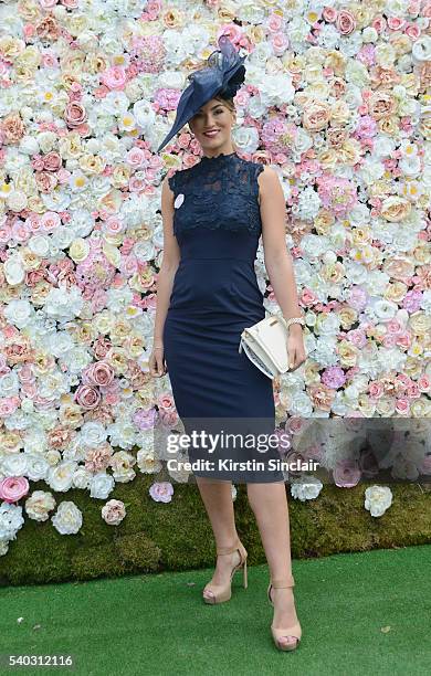 Amy Willerton attends day 2 of Royal Ascot at Ascot Racecourse on June 15, 2016 in Ascot, England.