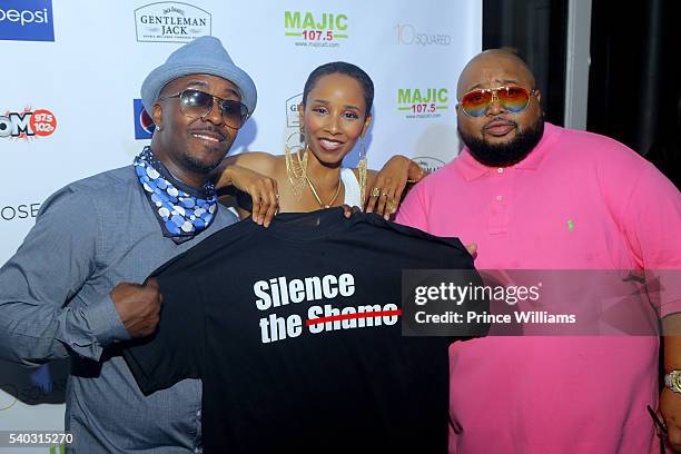 Kwame', Vivian Green and Jazzy Pha attend ATL Live on June 14, 2016 in Atlanta, Georgia.