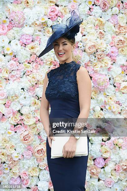 Amy Willerton attends day 2 of Royal Ascot at Ascot Racecourse on June 15, 2016 in Ascot, England.