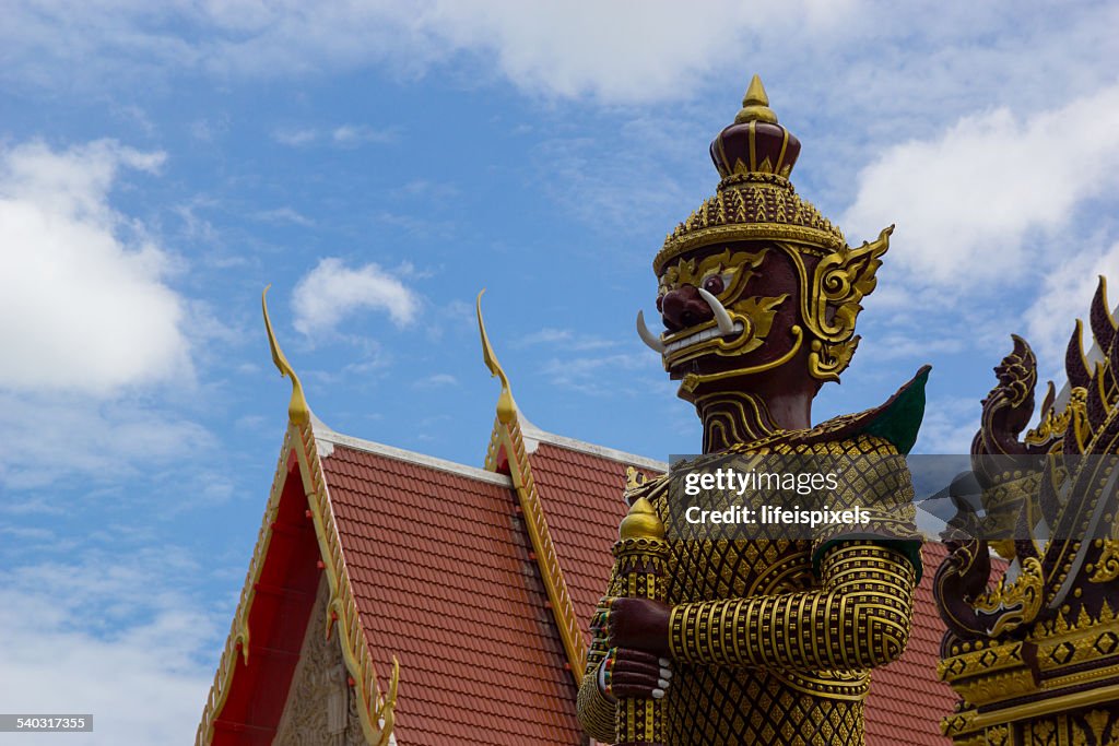 Mythical Giant Guardian at Khao Kalok temple